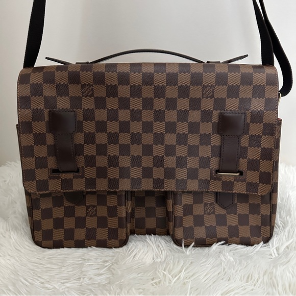 AUTHENTIC Louis Vuitton Broadway Damier Ebene Messenger Bag - Picture 1 of 6